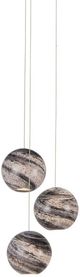 Currey & Company Palatino Blue Marbeled/Silver Multi-Drop Pendant Lighting-0