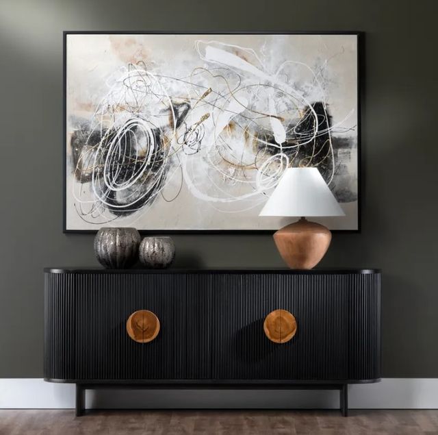 Crestview Collection Paloma Black Sideboard-1