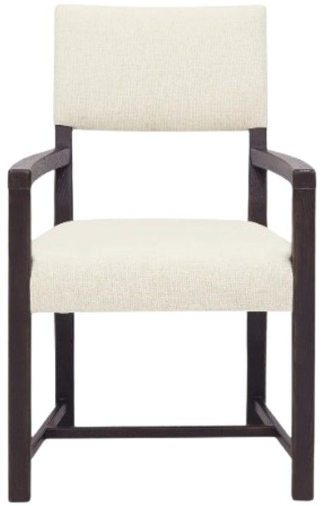 Hooker® Furniture Driftwood Burnt Timber/Lovegood Bisque Dining Arm Chair-1