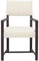 Hooker® Furniture Driftwood Burnt Timber/Lovegood Bisque Dining Arm Chair-1