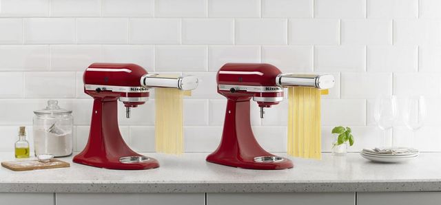 KitchenAid® 2-Piece Stainless Steel Pasta Cutter Set Stand Mixer