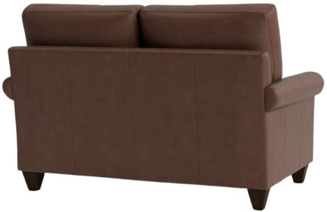 Bassett® Furniture Customizable True Custom® Leather Roll Arm Loveseat-3