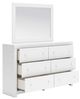 Signature Design by Ashley® Mollviney White Dresser and Mirror-1