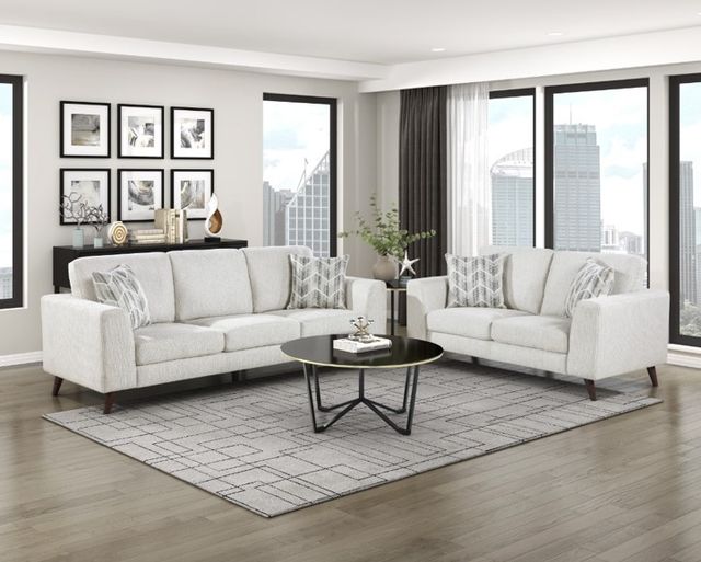 Homelegance® Broadway Silver Cloud Loveseat-1