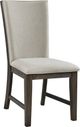 Elements International Grady Walnut Upholstered Dining Side Chair-0