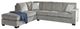 Signature Design by Ashley® Altari 2-Piece Alloy Left-Arm Facing Full Sofa Sleeper Sectional and Chaise-1