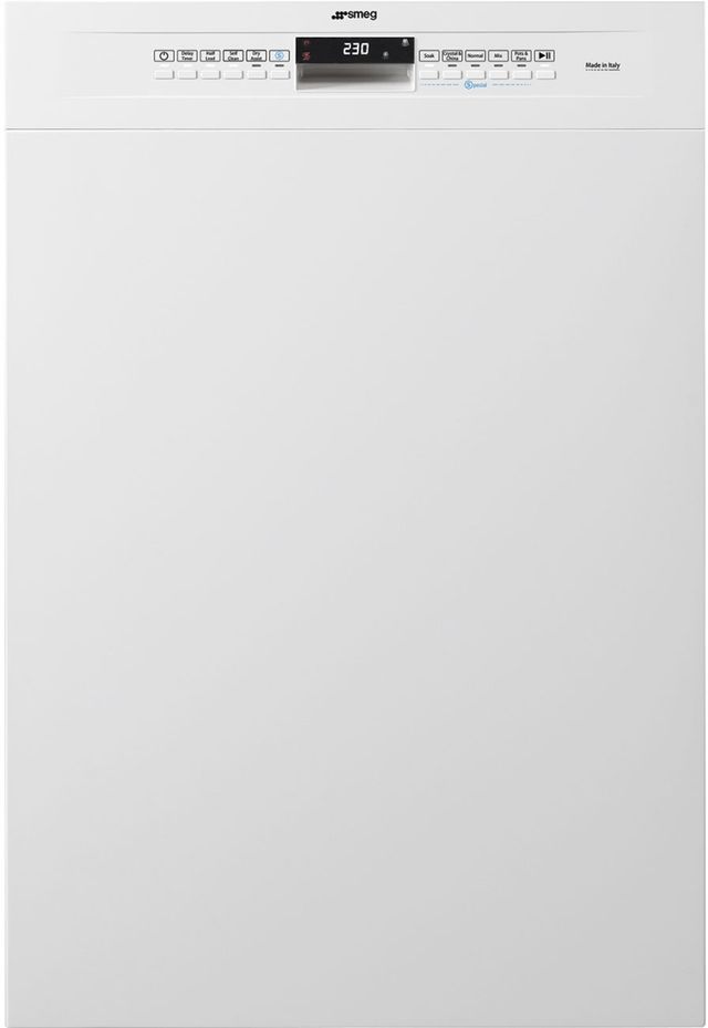 Smeg 24" White Built In Dishwasher-0