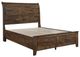 Homelegance® Jerrick Burnished Brown Eastern King Storage Sleigh Platform Bed-3