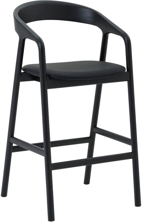 Armen Living Apache Black Bar Stool-0