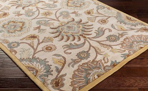 Surya Caesar Beige Multi Floral 8'x11' Area Rug-2