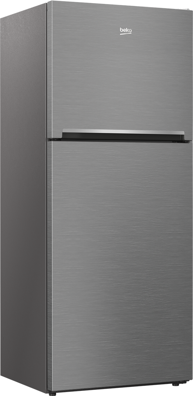 Beko 28" 13.6 Cu. Ft. Fingerprint-Free Stainless Steel Counter Depth Top Freezer Refrigerator-1