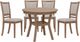 Homelegance® Anya 5-Piece Beige/Driftwood Dining Set-0