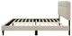 Bernards Amelia Beige Upholstered Queen Panel Bed-3