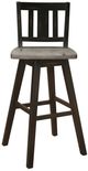 Homelegance® Amsonia Black/Distressed Gray Pub Height Chair-4