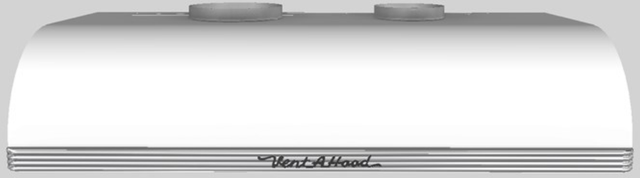 Vent-A-Hood® 42" White Retro Style Under Cabinet Range Hood-0
