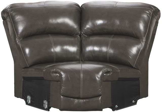Signature Design by Ashley® Hallstrung 6-Piece Gray Power Reclining Right-Arm Facing Sectional and Chaise-4