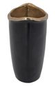 A & B Home Black/Gold Flower Vase with Curved Rim-3