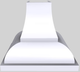Vent-A-Hood® Designer Series 36" White Wall Mounted Range Hood-0