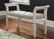 Signature Design by Ashley® Realyn Antique White Accent Bench-5