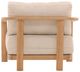 Dovetail Furniture Redford Natural/Sand Fabric/Teak Outdoor Sofa Chair-3