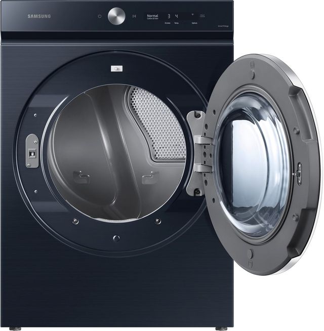 Samsung Bespoke Series Brushed Navy Front Load Washer & Gas Dryer Laundry Pair-3