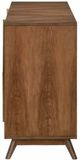 Currey & Company Arren Antique Brass/Dark Chestnut Credenza-2