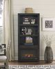 aspenhome® Avery Loft Ghost Black 74" Fireplace Display Case-1