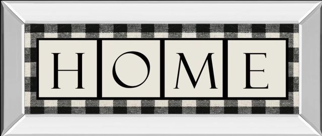 Classy Art Buffalo Plaid Home by Lori Deiter Mirror Framed Wall Art-0