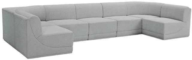 Meridian Furniture Ollie 7-Piece Gray Sectional-0