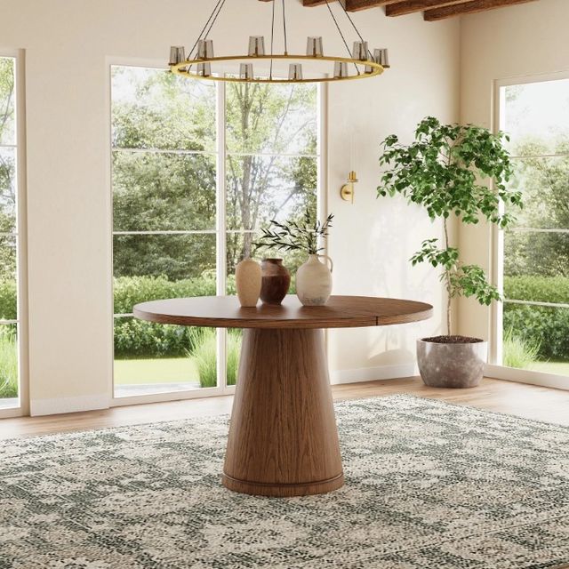 Flexsteel® Lyra Sierra Brown Round Dining Table-3