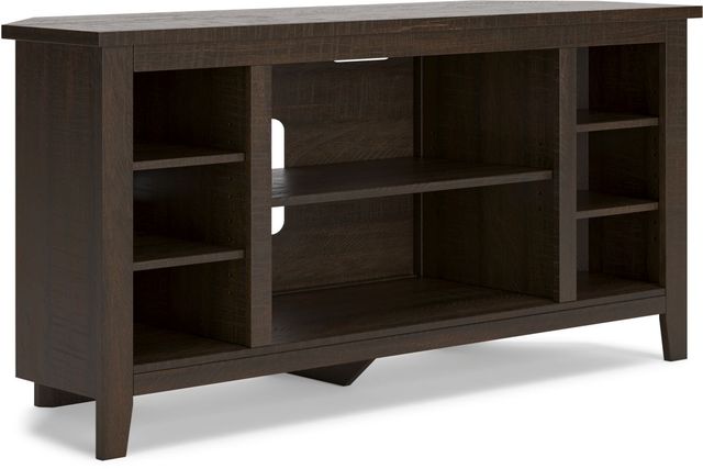 Signature Design by Ashley® Camiburg Warm Brown Corner TV Stand-0