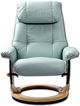 BenchMaster Caribbean Line Ventura Pastel Blue Chair and Ottoman Set-2