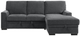 Homelegance® Morelia 2-Piece Dark Gray Right-Arm Facing Pull-out Sleeper Sectional and Chaise-3