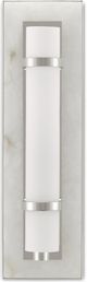 Currey & Company Bagno Bruneau Natural Alabaster/Polished Nickel/White Wall Sconce-2