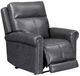 Flexsteel® Alexander Weathered Gray Power Recliner with Power Headrest and Lumbar-3