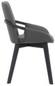 Armen Living Greisen Gray Dining Swivel Chairs-2
