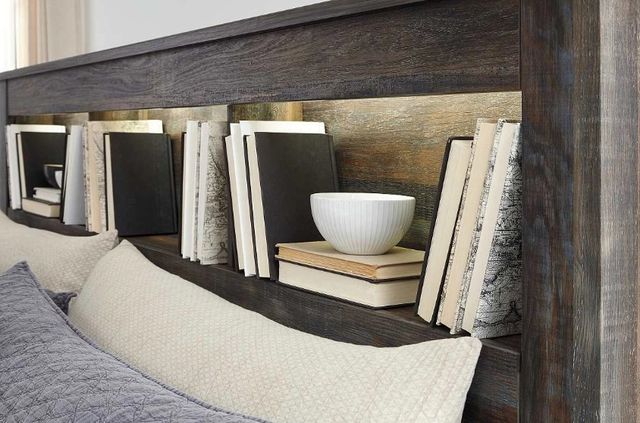 Signature Design by Ashley® Drystan Brown Queen Storage Bookcase Bed-1