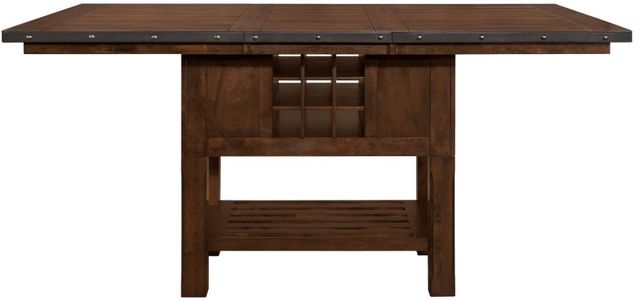 Mazin Furniture Schleiger Dark Brown Counter Height Dining Table-1