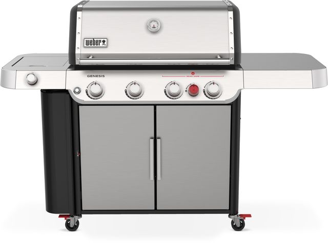 Weber® Genesis 4-Burner Stainless Steel Freestanding Liquid Propane Gas Grill-0