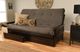 Kodiak Furniture Phoenix Suede Gray/Espresso Queen Storage Futon with Mattress-1