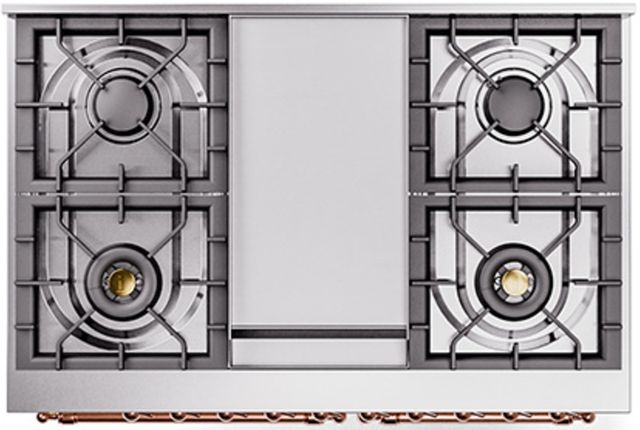 Ilve® Nostalgie II Series 40" Graphite Matte Pro Style Dual Fuel Range-2