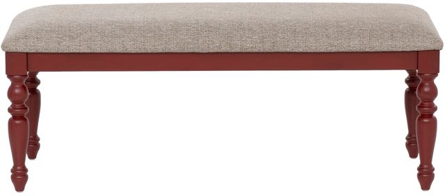 Powell® Trimble Beige/Red Bench-3