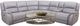 American Wholesale Furniture Madras 6-Piece Stone Power Reclining Curved Sectional-0