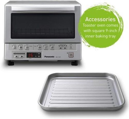 Panasonic® FlashXpress Stainless Steel 4 Slice Toaster Oven-2