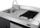 Summit® 36" Black and Stainless Steel All-In-One Kitchenette-5