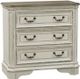 Liberty Furniture Magnolia Manor Antique White/Weathered Bark Bedside Chest with Charging Station-0