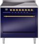 Ilve® Nostalgie II Series 36" Midnight Blue Pro Style Induction Range-0