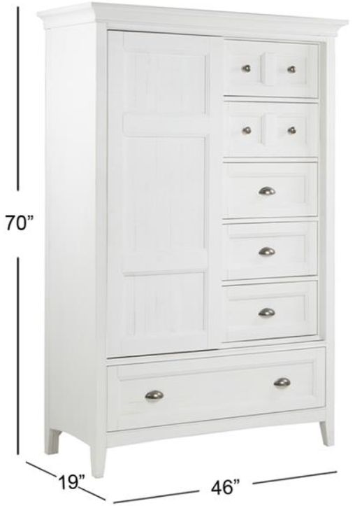 Magnussen Home® Heron Cove Chalk White Door Chest-2