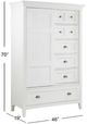 Magnussen Home® Heron Cove Chalk White Door Chest-2