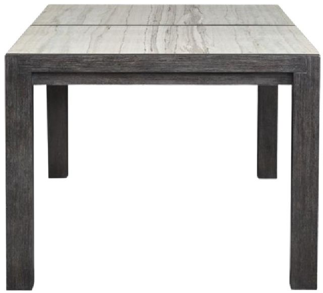 Magnussen Home® Plum Creek White Dining Table with Ravenwood Black Base-3